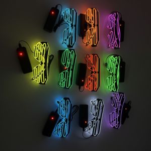 新奇狂欢派对眼镜 - 单色快门效果,带 LED 条形光图案,适合夜店活动