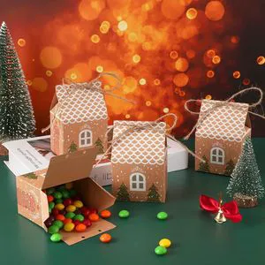 36 Piece Mini Christmas Party Favor Boxes Gift Bags Small Xmas Treats Stocking Stuffers for Parties