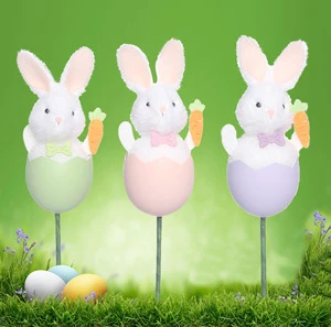 Easter Bunny Eggshell Handcrafted Home Decorations Spring Easter Party Decorations Decorative Twigs Easter Supplies