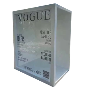 Party Decoration Photo Booth Props Backdrop Box Photo Booth PVC Wedding Supplies vogue Magazine Box Photo Booth