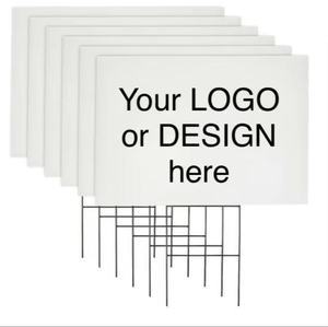 Cheap Plastic Signs Blank 18x24x4 Mm Election Campaign Political Custom Corrugated Plastic Yard Signs Lawn Signs With H-stakes