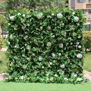 Cheap Price Realistic Wedding Decorations Wall Panel Green Artificial Flower Wall Backdrop for Wedding Party and Christmas Decor