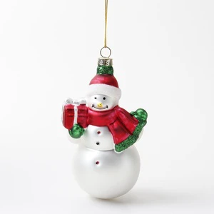 Handmade Christmas Tree Ornaments Set Hot Sale Hanging Decorations Featuring Snowman Santa Claus for Home Christmas Baubles