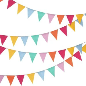 Fast-delivery Party Banner Bunting Birthday Wedding Garland Christmas Party Decoration Flags Pennant Banner Flags