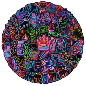 High Quality Reusable Waterproof Scratch-Proof Vinyl Neon Stickers In Stock