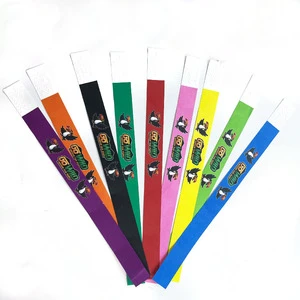 Customized Logo Tyvek Wristbands, 3/4 Inch Event Ticket Entry Bracelets, Fast Dispatch Wholesale for Music Festival Party