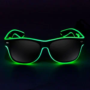 Festival Party Eye Ware Glasses EL Wire Glowing Sunglasses Cosplay Luminous Party Glasses