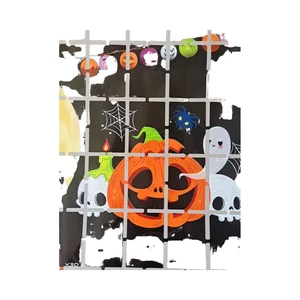 1*2 Meter Halloween Pumpkin Castle Scene Layout Props Promotional Party Supplies for Holiday Background Decoration for Parties