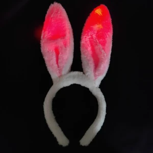 Easter Day LED Headband Light up Flashing Rabbit Ears Headband Holiday Party Hair Bands
