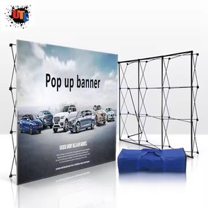 Single Side Customized Image Pop up Banner Stand with Oxford Fabric Bag for Music Festival and Outdoor Event