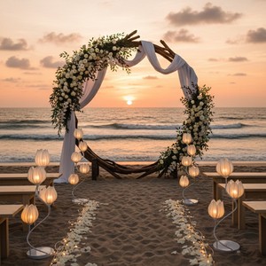 Spiral Yulan Aisle Light Stage & Walkway Decor for Weddings