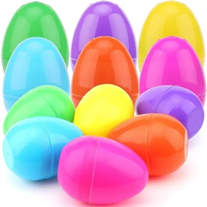 DIY Easter Eggs With Multicolor Paper Confetti Assorted Colors Transparent Plastic Egg Easter Basket Fillers Party Supplies