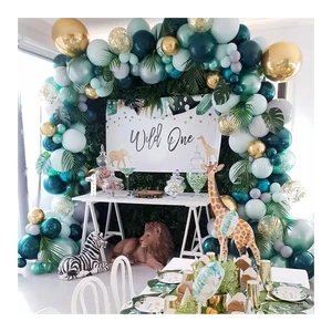 Danniversaire Jungle Safari Theme Balloon Garland Kit Party Decoration Baby Shower Birthday Party Decoration