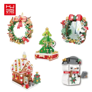 Christmas Tree Ornament Stand Blocks Children's Creative DIY Toys Christmas Gifts Fun Desk Festival Items Desktop Party