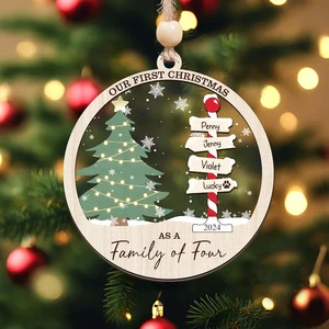 Wooden Home Handicraft Ornaments As Christmas Decorations, Redwood Wooden Party Christmas Gifts