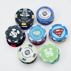 Manufacturer Wholesale Professional Poker Chips 14g Poker Chip Sets Custom Ceramic Poker Chips With Custom Logo