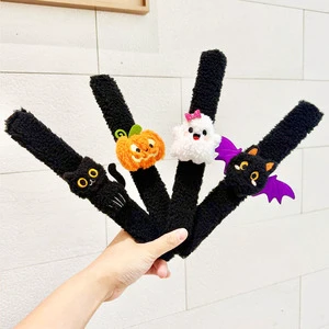Best-selling Halloween Pop Rings, Cute Ghost Festival Wristbands, Funny Spider Pumpkin pop Rings, Children's Small Gifts