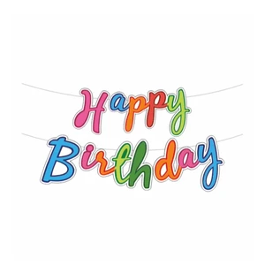 Glitter UV Multi Happy Birthday Banner Sparkling Party Decoration for Kids Boys Girls for Best Wholesale Price