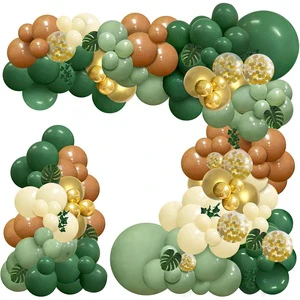 Birthday Decoracion De Fiesta Balloon Garland Kit Set Jungle Theme Party Decoration Parties Decorative Items for Birthday Party