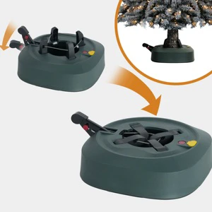 Star-sharped Decoration Homebase Christmas Tree Stand Popular Plastic Artificial Trees Rotating Strong Xmas Tree Stand