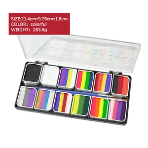 Halloween Face Paint Kit for Party Fancy Makeup Water-Soluble Body Art Painting Water-Based Paints