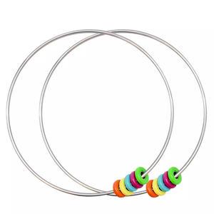 Custom Logo New Design Metal Gyro Rings Toy Fun Game Chatter Rings For Children