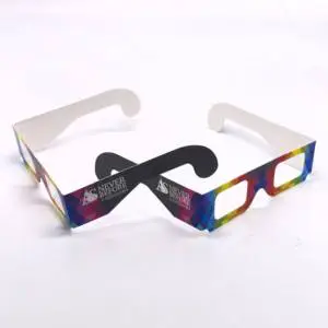 Coldplay Moon Glasses Funny Festival Party Christmas Rainbow Heart Glasses Customized Paper Cardboard Clip Diffraction Glasses