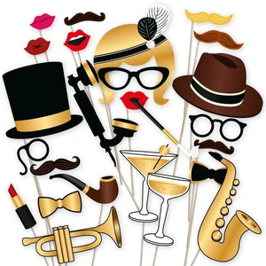 Wedding Photo Set Booth Props Funny Wedding Party Supplies Photo Props Kit