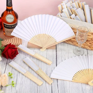 Custom Bamboo Hand Fan Personalized Wedding Fans Paper Fans For Wedding Decoration