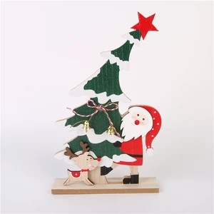 Wholesale Christmas Wooden Stanta and Tree Ornaments Personalized Christmas Decorations