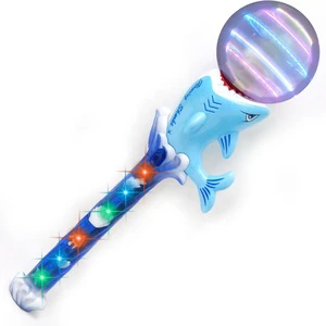 2023 Newest Novelty Toys Flashing LED Wand Glow Sticks LED Spinning Wand Light up Toys for Party Favor