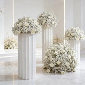 The New Star-shaped Artificial Flower Ball Is Used for Wedding Stage Decoration Table Setting and Exhibition Hall Decoration