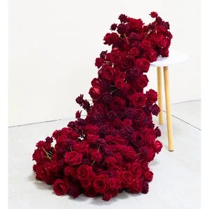 Luckygoods LFB2588-4 Factory Direct Flower Runner Flowers for Decoration Wedding Artificial Centerpieces for Wedding Table