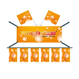 Free Design Promotional Outdoor 3x5 Car Flag Advertising Flying Custom Print Dye Sublimation Trade Show Display Banner Flags