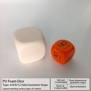 DIY Dice Party Event Game Supplies Gifts Intelligence Games PU Material Square Dice Low Noise Toy Waterproof Non-Toxic Portable