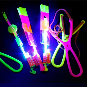 LED Slingshot Flying Toy Glowing in The Dark Party Supplies for Kids Summer Outdoor Game