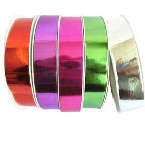 Christmas Metallic Polypropylene PP Ribbon Roll