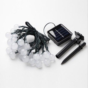 6.5M 30Leds Solar String Lights Globe Crystal Balls Waterproof Fairy Lights Decorative for Christmas Tree/Garden