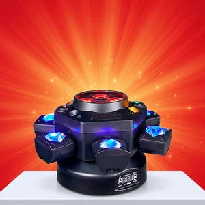 Oem/odm Multi-eyed And Six-armed 150W RGBW LED Moving Head Ktv Stage Lights DMX512 Laser Night Club Lighting Party Lights