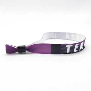 Custom Promotion Gifts Event Festival Wristbands Woven Polyester Eco Friendly Bracelet for Events