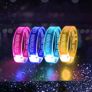 New Patented Product Custom Logo LED Acrylic Luminous Bracelet