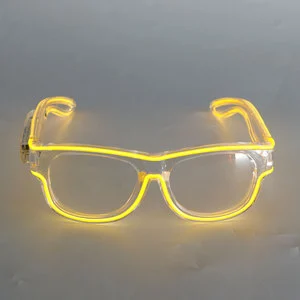 Wireless LED Luminous Sunglasses EL Light up Eyeglasses Rave Party Glowing Glasses