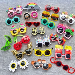 Funny Party Sunglasses Novelty Shark Heart Bunny Unicorn Butterfly Photo Booth Props Birthday Party Glasses