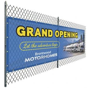 70% Transparency Vinyl Mesh Banner Roll Portable Wind-Resistant Advertising Fence Banner for Construction Sites Building Wraps