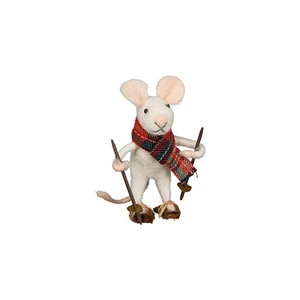 Hot Sales Cute Hanging Wool Felted Mouse Christmas Ornament-Eco-friendly Customizable Size & Color