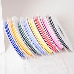 Wholesale Cheap Price Christmas Lattice Plaid Ribbons Bow Ribbon Gift Wrapping Polyester Ribbon