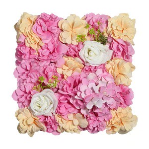 Popular High Quality Artificial Flower Wall Wedding Flower Decoration Hotel Background Customized Wall