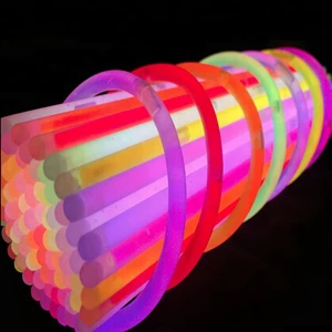 Wholesale 100pcs Pack Glow Stick Neon Party Decorations Favors Glow Dark Light Necklaces Promotional Party Supplies