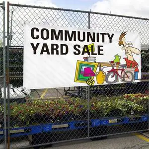 Custom Outdoor Promotional Building Fence Business Sign Vinyl Hanging Advertising Banner