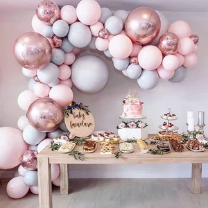 Latest Innovative Products Romantic and Luxury Birthday Party Surprise Rose Gold Decoration Supplies Balloon Set